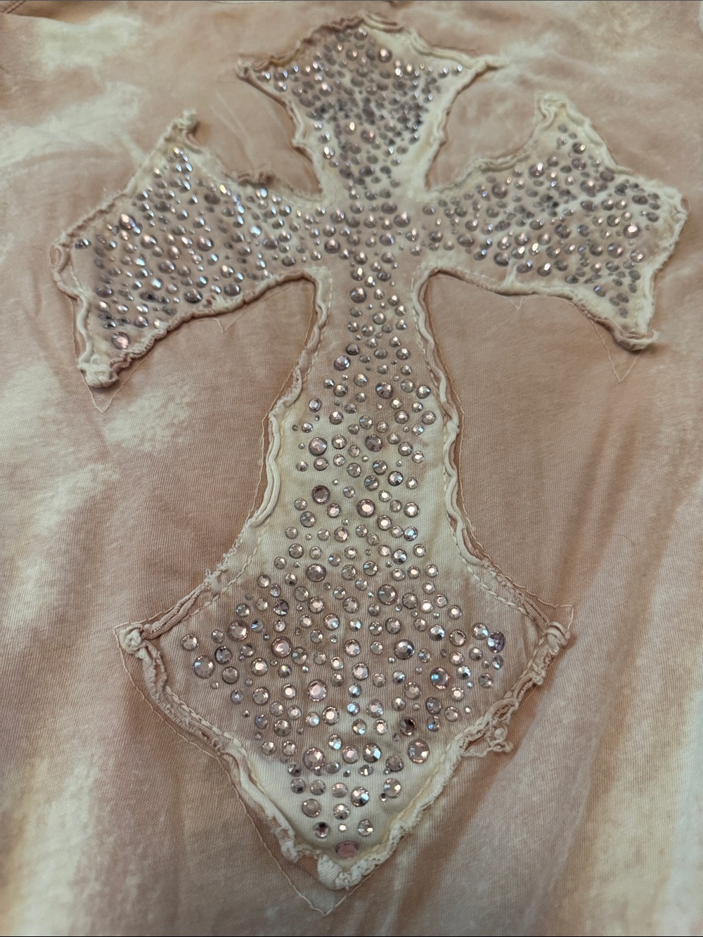 Vocal Rhinestone Embellished Cross Tee | size L | Affliction / Sinful style - Picture 5 of 6